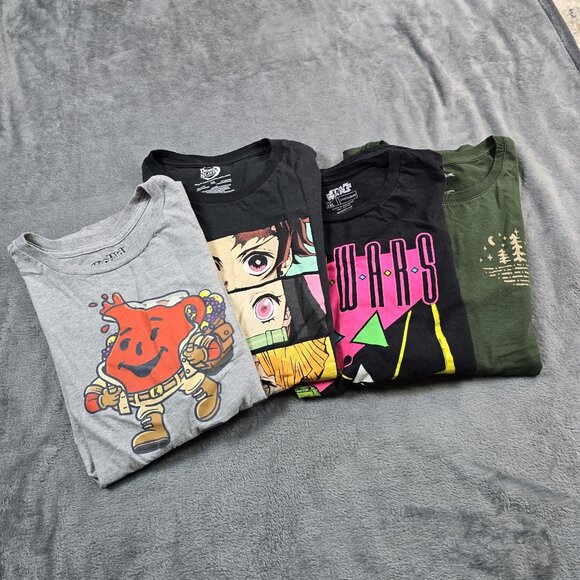 Mens 2XL Graphic Tee Bundle Kool-Aid Anime Star Wars Goodfellow Lot - Picture 1 of 16